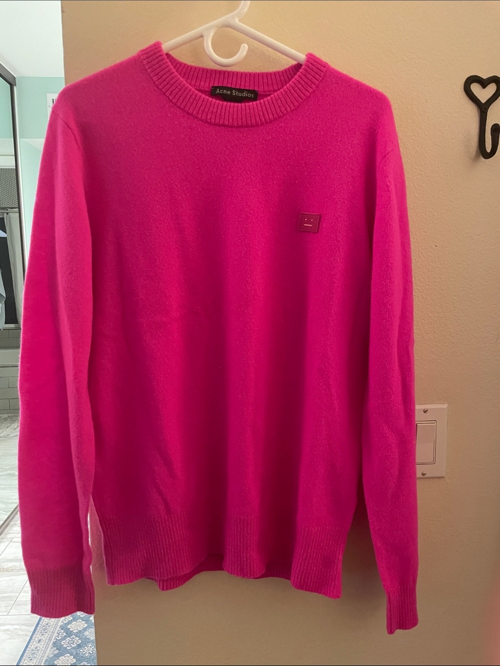 Acne Pink Crewneck Sweater